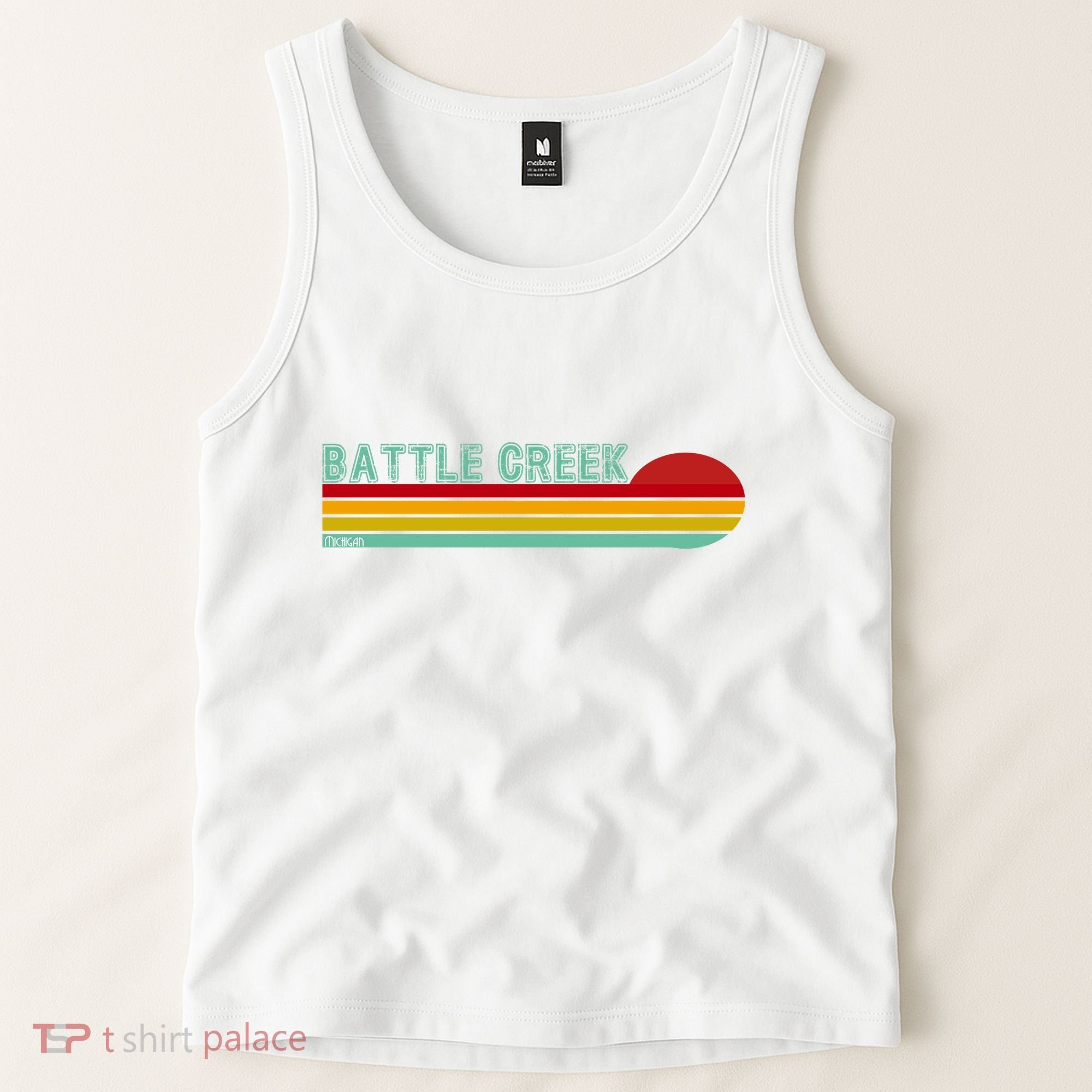 Retro Battle Creek Michigan Tank Top
