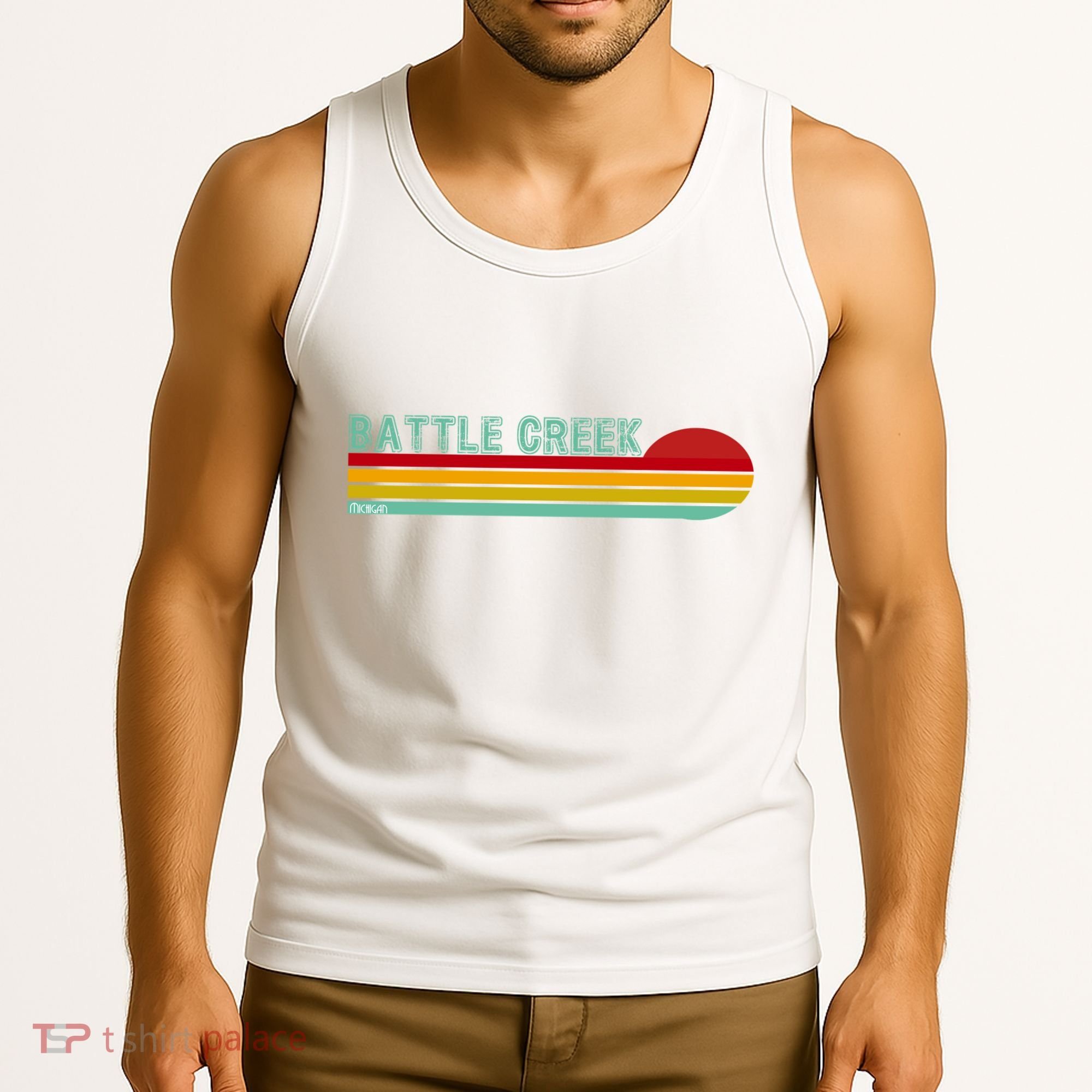 Retro Battle Creek Michigan Tank Top