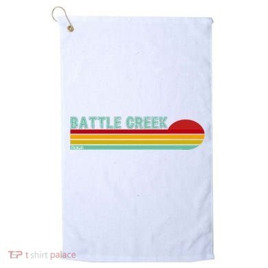 Retro Battle Creek Michigan Golf Towel