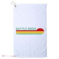 Retro Battle Creek Michigan Golf Towel thumb 0