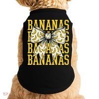 Retro Bananas Coquette Bow Doggie Tank thumb 0