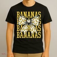 Retro Bananas Coquette Bow T-Shirt thumb 3