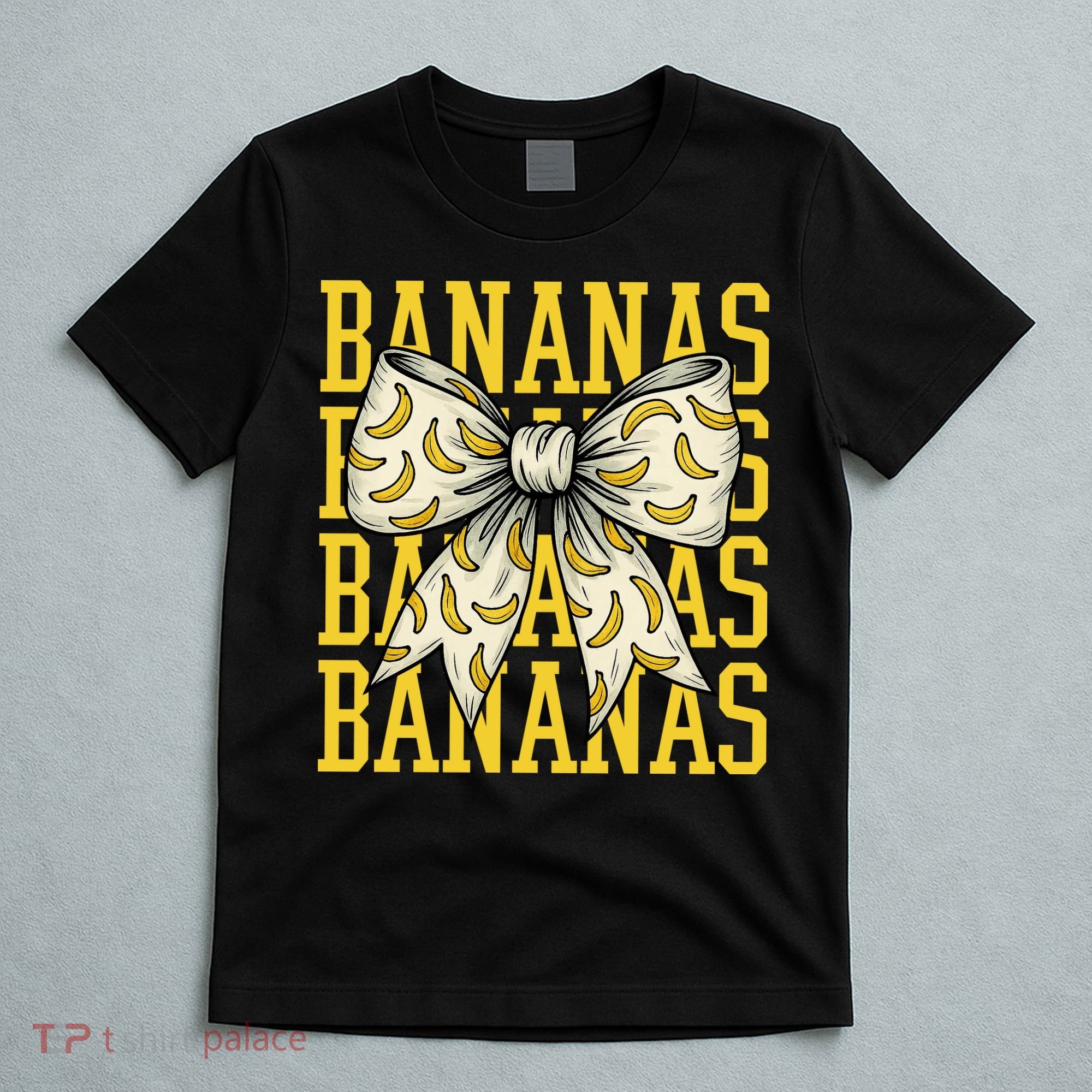 Retro Bananas Coquette Bow T-Shirt