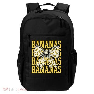 Retro Bananas Coquette Bow Backpack