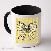 Retro Bananas Coquette Bow Coffee Mug thumb 0