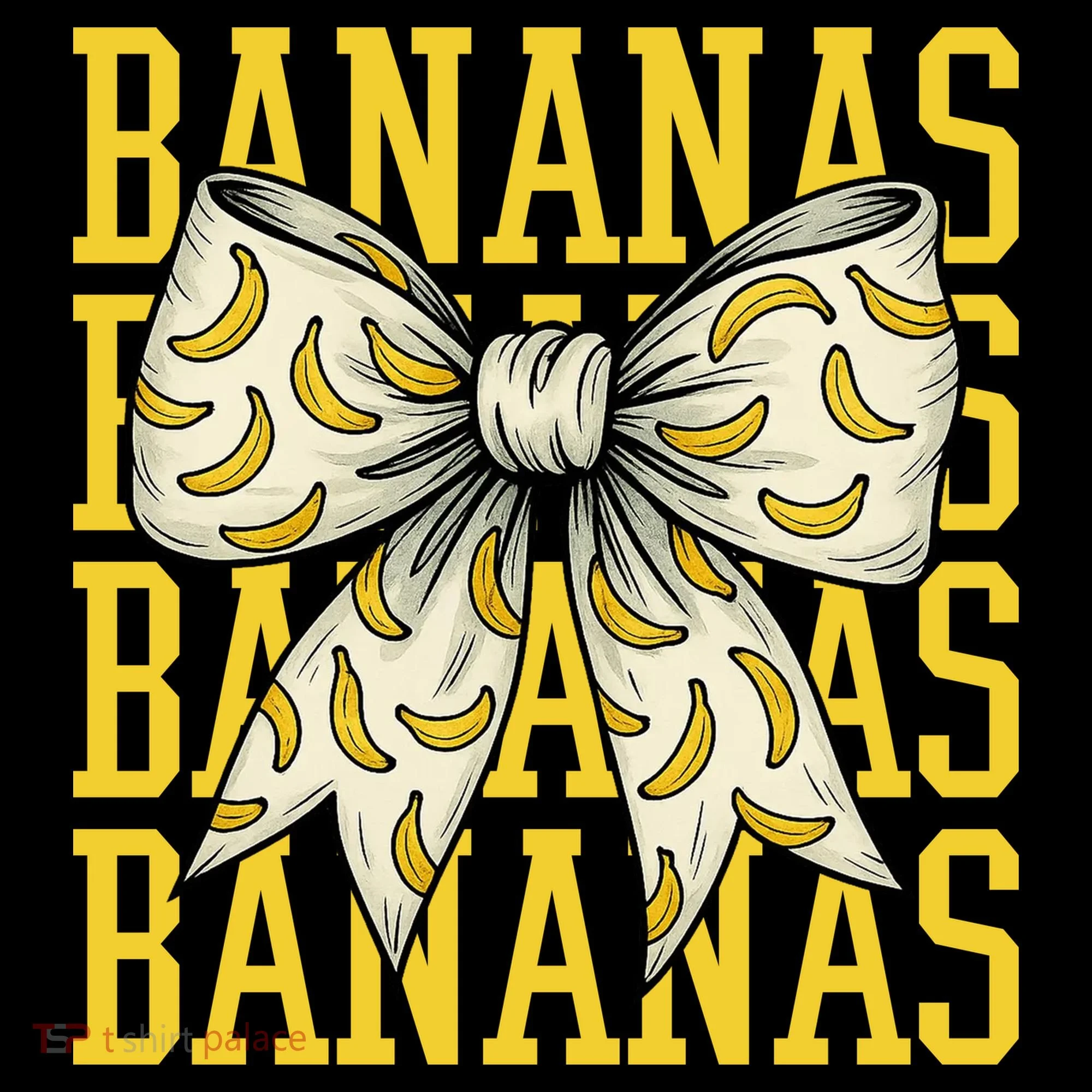 Retro Bananas Coquette Bow Coffee Mug