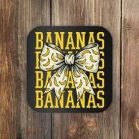 Retro Bananas Coquette Bow Coaster thumb 0