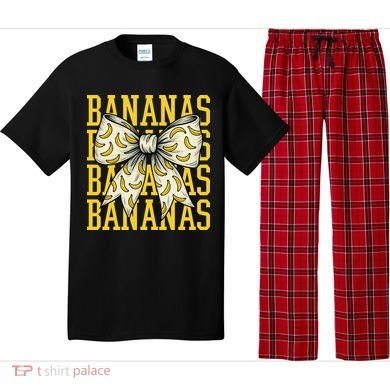 Retro Bananas Coquette Bow Pajama Set