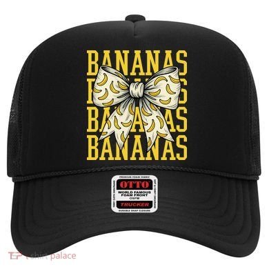 Retro Bananas Coquette Bow Hat
