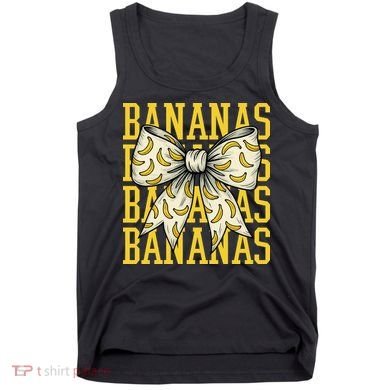 Retro Bananas Coquette Bow Tank Top