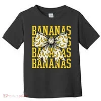 Retro Bananas Coquette Bow Toddler T-Shirt thumb 0