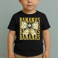 Retro Bananas Coquette Bow Toddler T-Shirt thumb 2
