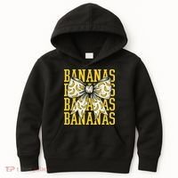 Retro Bananas Coquette Bow Kids Hoodie thumb 0