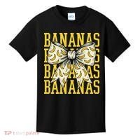 Retro Bananas Coquette Bow Kids T-Shirt thumb 0