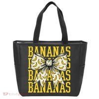 Retro Bananas Coquette Bow Tote Bag thumb 0