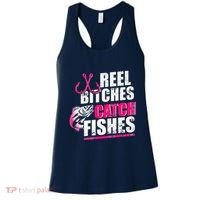 Reel Bitches Catch Fishes Funny Fishing Women's Tank Top thumb 0