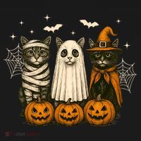 Retro Black Cat Witch Scary Halloween Pumpkin Spooky Women's Hoodie thumb 2