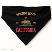 Redondo Beach California USA-Made Doggie Bandana thumb 0