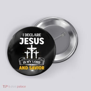 Religious Bible Church Jesus Is My Lord And Savior Button