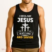 Religious Bible Church Jesus Is My Lord And Savior Tank Top thumb 3