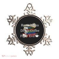 Read Books Coffee Fight Evil Funny Book Reading Meaningful Gift Ornament thumb 0