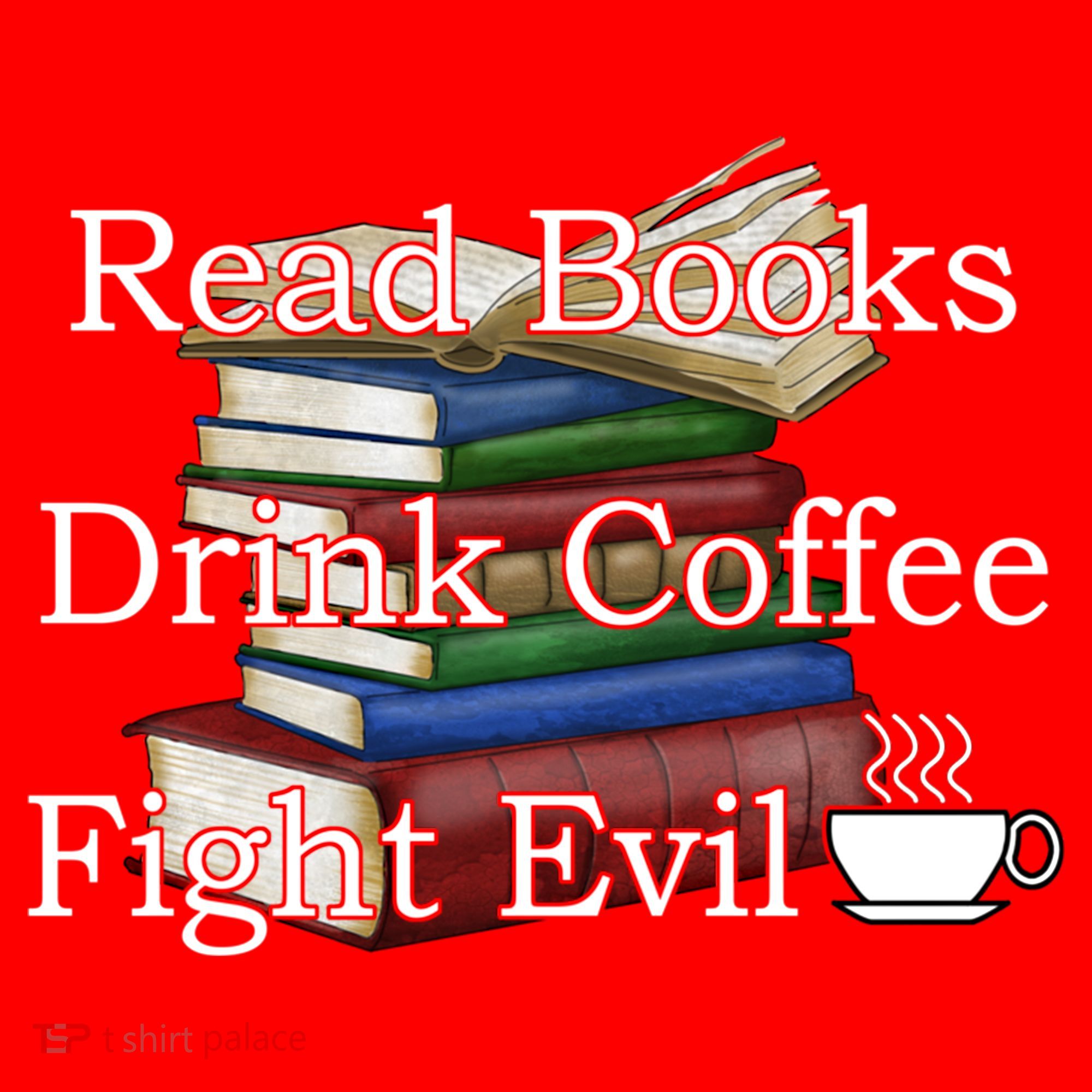 Read Books Coffee Fight Evil Funny Book Reading Meaningful Gift Santa Hat