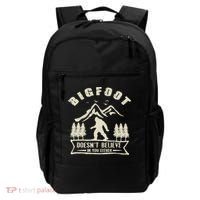 Retro Bigfoot Doesn't Believe In You Either Sasquatch Backpack thumb 0