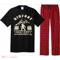 Retro Bigfoot Doesn't Believe In You Either Sasquatch Pajama Set thumb 0
