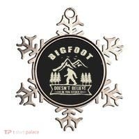 Retro Bigfoot Doesn't Believe In You Either Sasquatch Ornament thumb 0