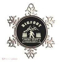 Retro Bigfoot Doesn't Believe In You Either Sasquatch Ornament thumb 0