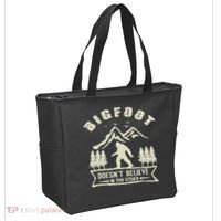 Retro Bigfoot Doesn't Believe In You Either Sasquatch Tote Bag thumb 2