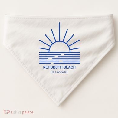 Rehoboth Beach Delaware USA-Made Doggie Bandana
