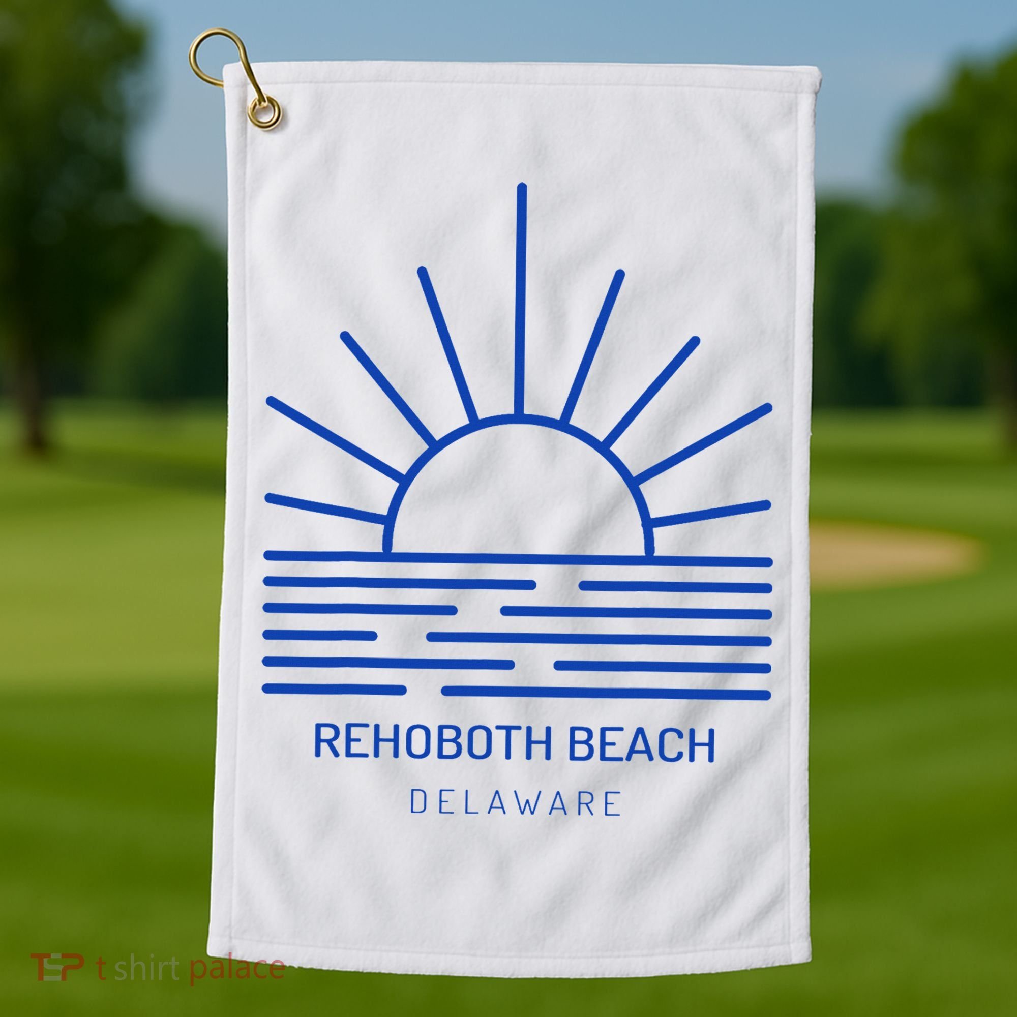 Rehoboth Beach Delaware Golf Towel