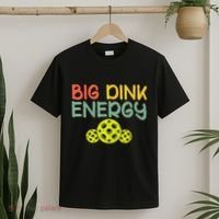 Retro Big Dink Energy Pickleball Funny Pickle Ball Lover T-Shirt thumb 2
