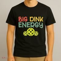 Retro Big Dink Energy Pickleball Funny Pickle Ball Lover T-Shirt thumb 3