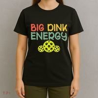 Retro Big Dink Energy Pickleball Funny Pickle Ball Lover T-Shirt thumb 4