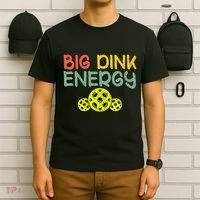 Retro Big Dink Energy Pickleball Funny Pickle Ball Lover T-Shirt thumb 6