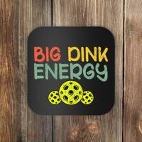 Retro Big Dink Energy Pickleball Funny Pickle Ball Lover Coaster thumb 0