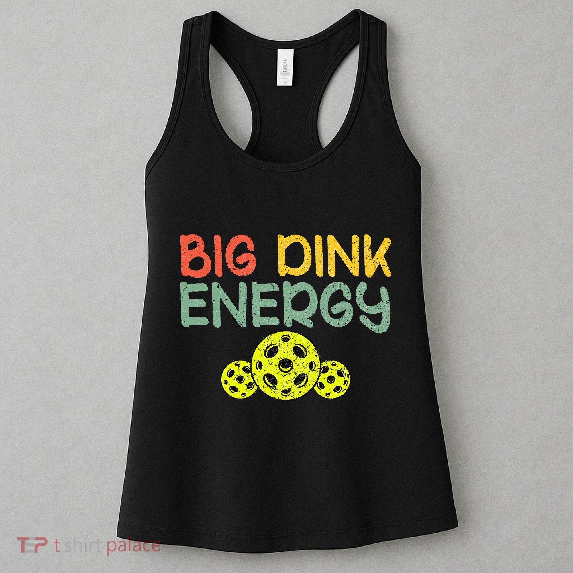 Retro Big Dink Energy Pickleball Funny Pickle Ball Lover Women's Tank Top