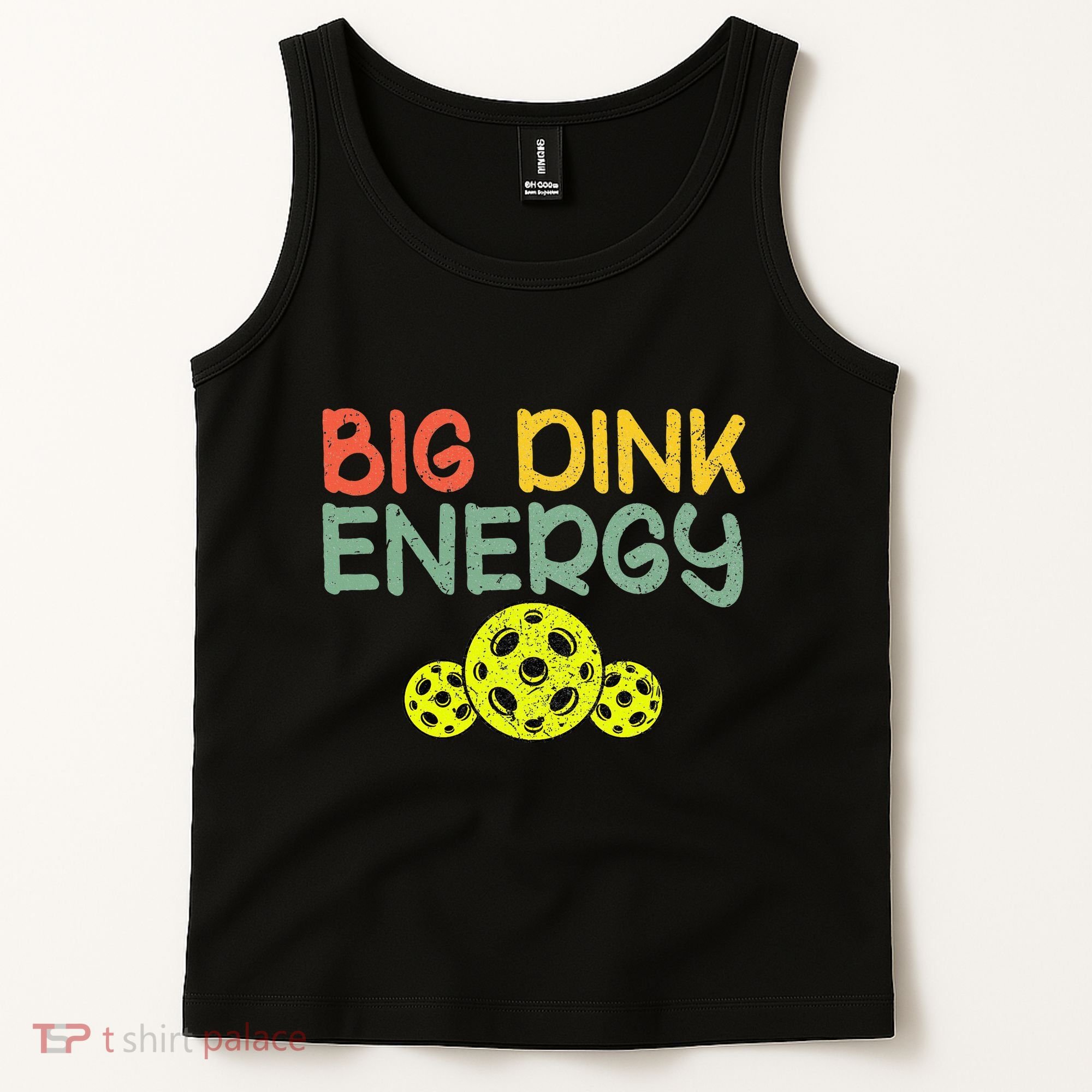 Retro Big Dink Energy Pickleball Funny Pickle Ball Lover Tank Top