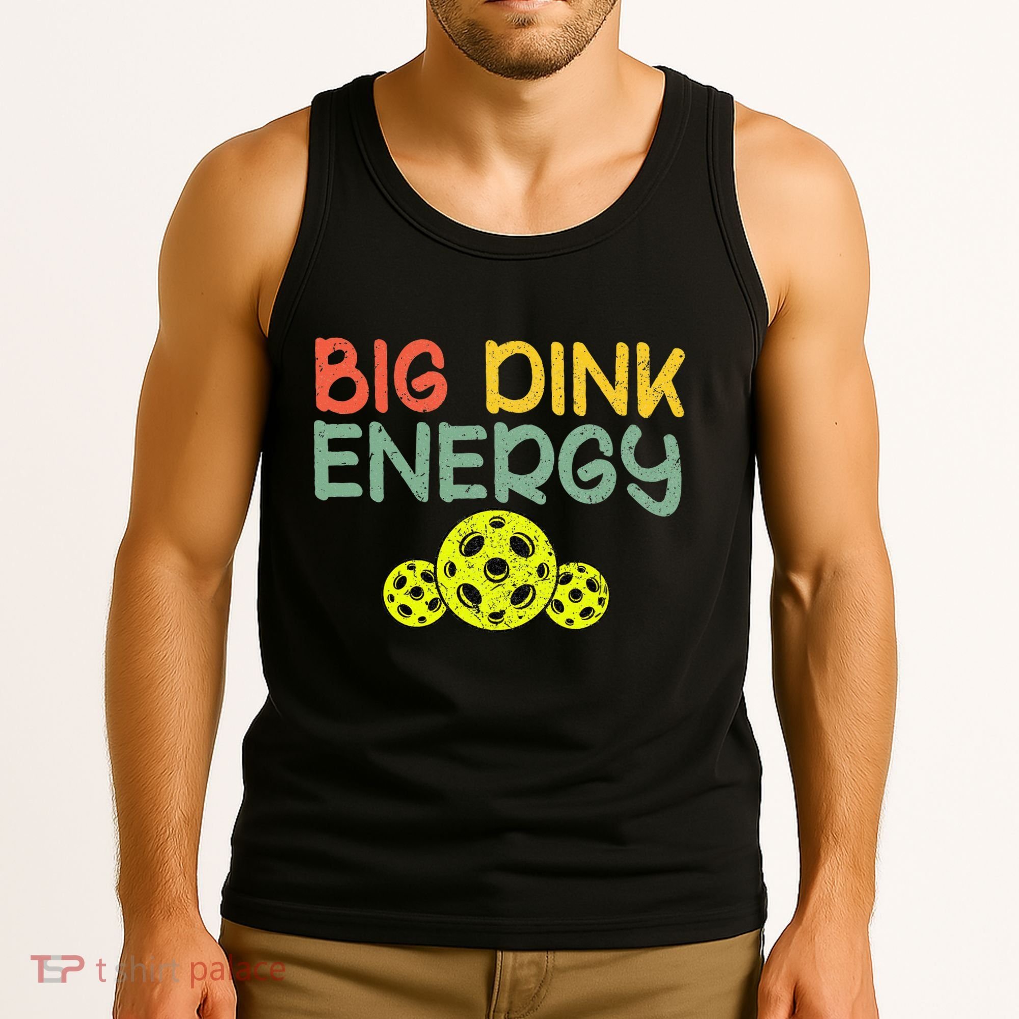 Retro Big Dink Energy Pickleball Funny Pickle Ball Lover Tank Top