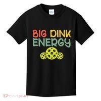 Retro Big Dink Energy Pickleball Funny Pickle Ball Lover Kids T-Shirt thumb 0