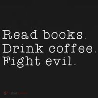 Read Books Drink Coffee Fight Evil Funny Gift Women's Hoodie thumb 2
