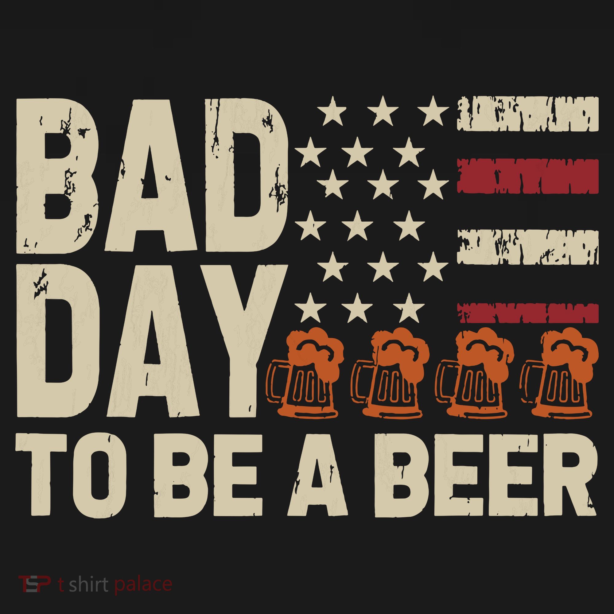 Retro Bad Day To Be Beer Usa Flag Beer 4th Of July Women's Tank Top