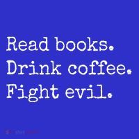 Read Books Drink Coffee Fight Evil Toddler Hoodie thumb 2