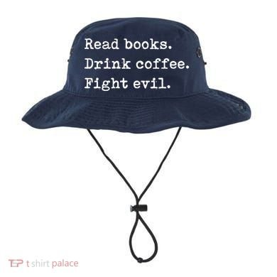 Read Books. Drink Coffee. Fight Evil. Funny Reading Bucket Hat
