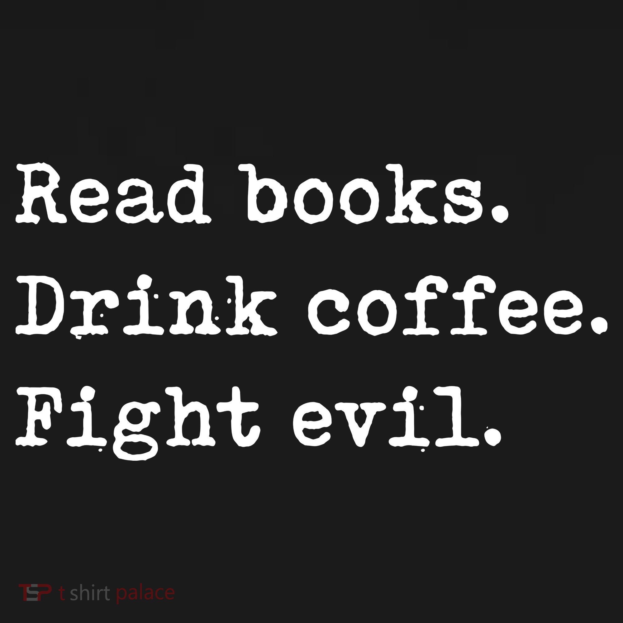 Read Books. Drink Coffee. Fight Evil. Funny Reading Ornament
