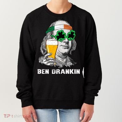 Retro Ben Drankin Beer Holiday Gift St Patricks Day Gift Women's Sweatshirt