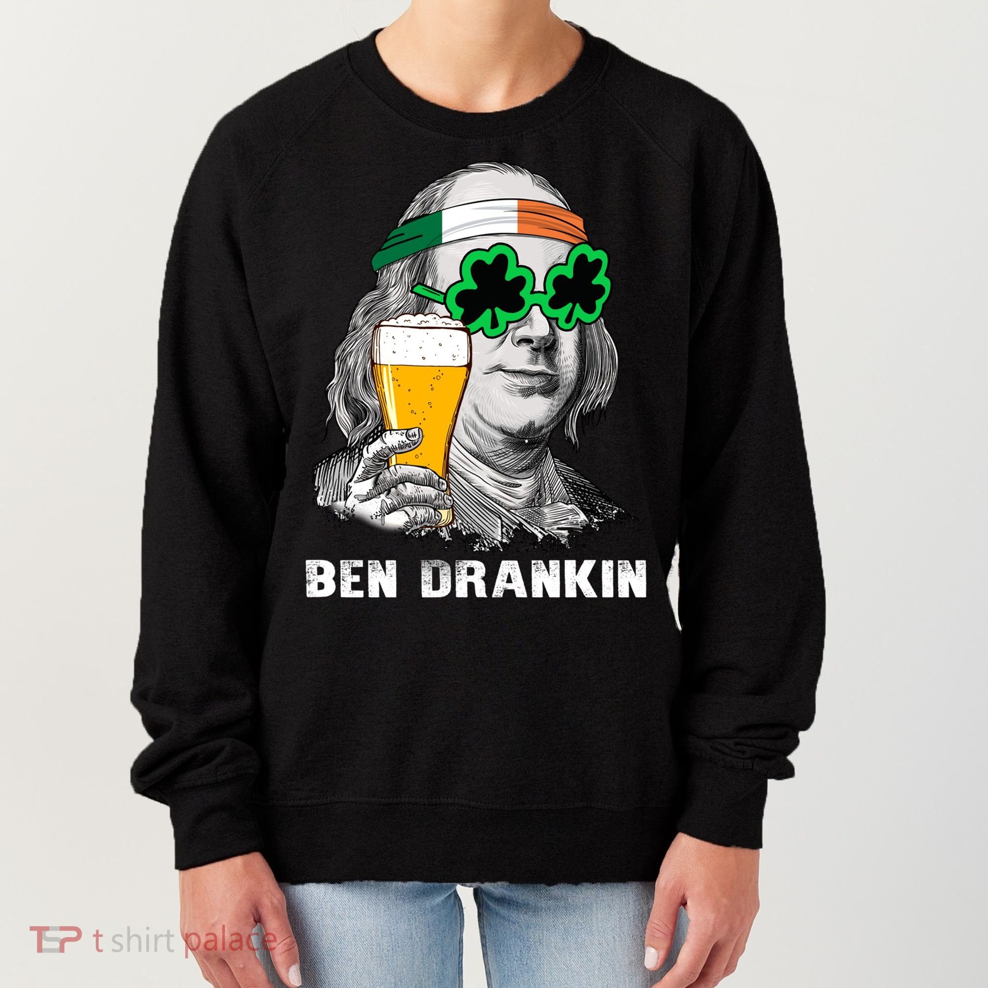 Retro Ben Drankin Beer Holiday Gift St Patricks Day Gift Women's Sweatshirt