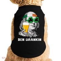 Retro Ben Drankin Beer Holiday Gift St Patricks Day Gift Doggie Tank thumb 0